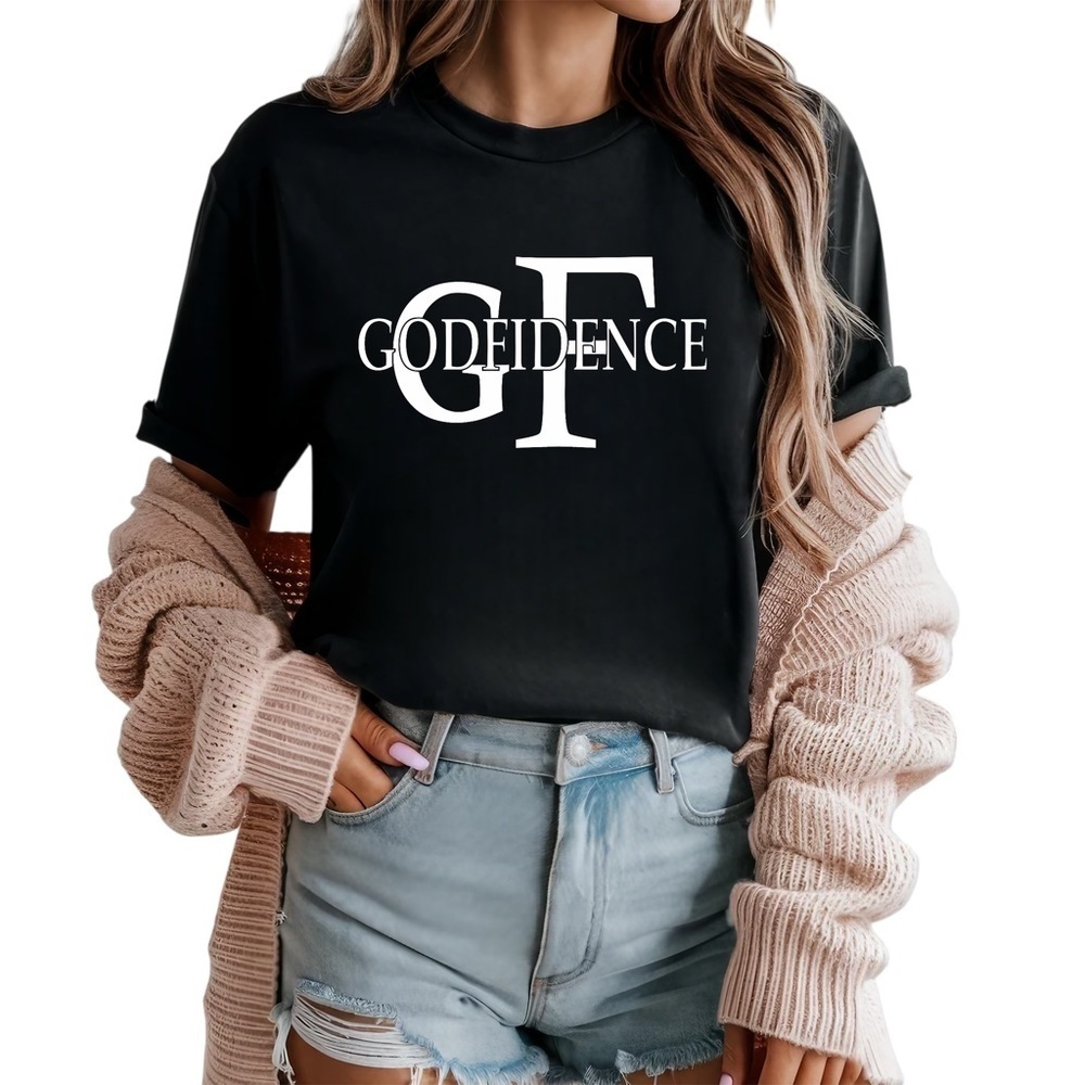 Women’s Christian Clothing Black Casual Cotton Shirt